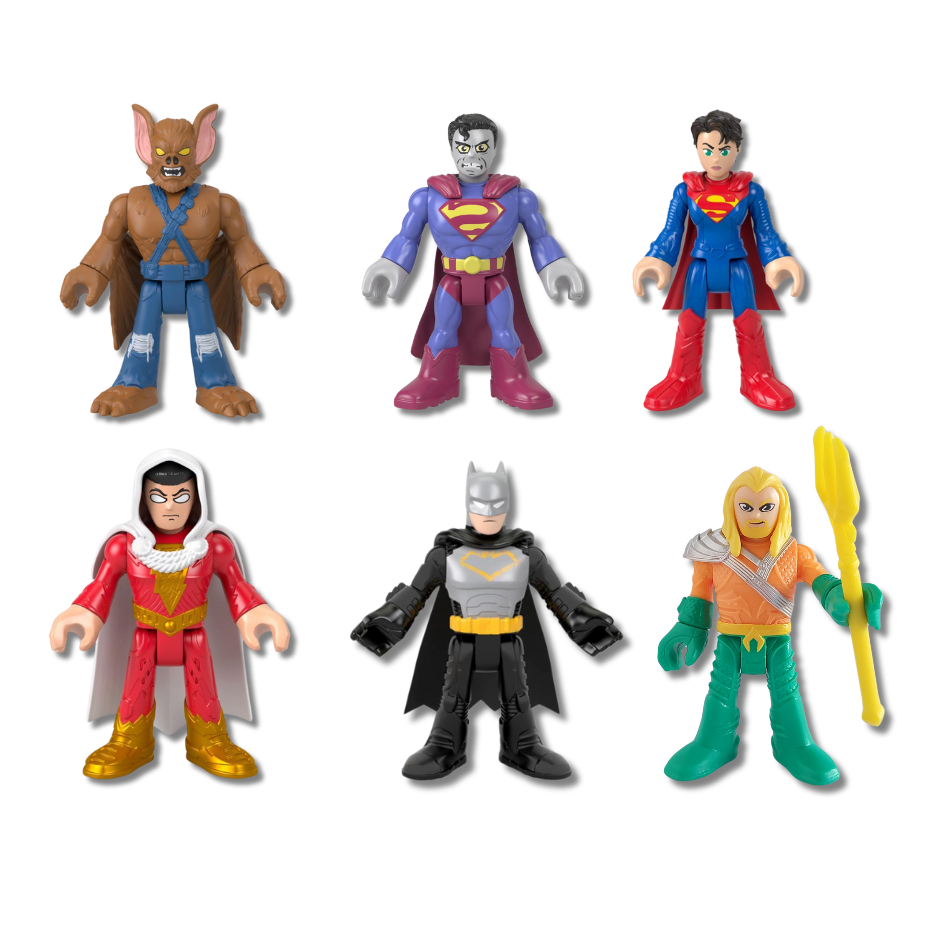 Imaginext Super Friends Figuras de Ação Mini Colecionável 7cm - À