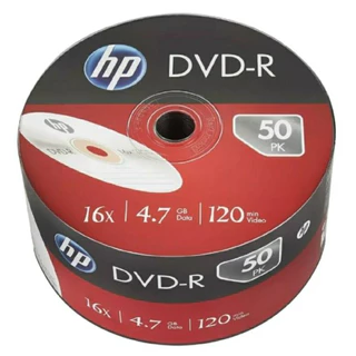 50 DVD-R HP LOGOTIPO 4.7GB 120MINUTOS 16X
