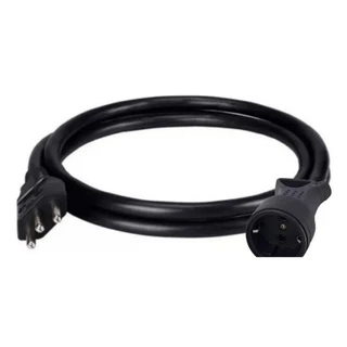 Cabo Adaptador Tomada Robo Aspirador Xiaomi X20 e outros equipamentos com cabo Europeu adaptando para tomada Brasileira