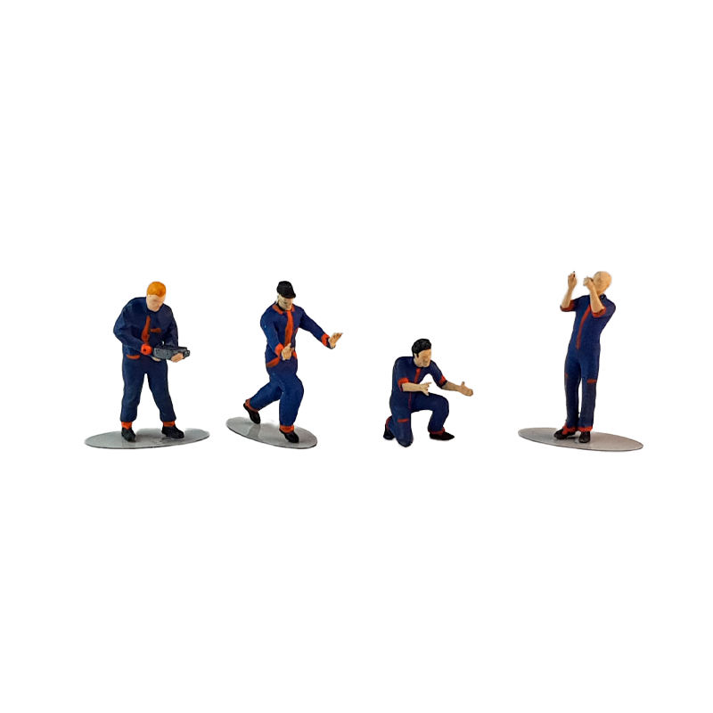 MECÂNICOS Padrão Hot Whells Escala 1:64 e 1:43 para DIORAMAS e para Expositores - em Resina - EQUIPE 2 cor Azul