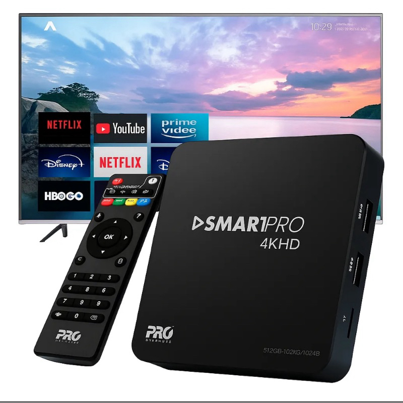 SmartPro Proeletronic | Stick | Box Streaming 4K/HD - para TV
