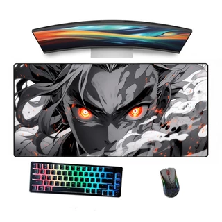 Mousepad Gamer Borda Costurada Ergonómico Estampado Kimetsu Anime Style