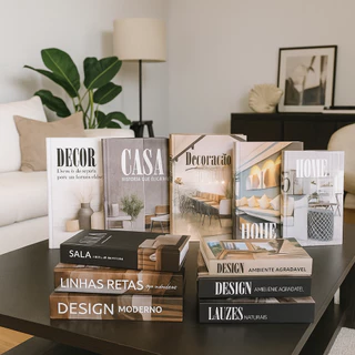 Kit 3 Livros Decorativos Fake Caixa Organizadora Porta Objetos Decoração Sala Escritório Estante em Oferta na Shopee