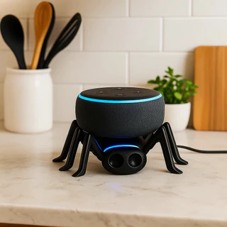 Suporte Base Echo Dot 4a 5a Geração Design Aranha Decorativo Estilo Criativo Estável Moderno Alexa Organizador Parede