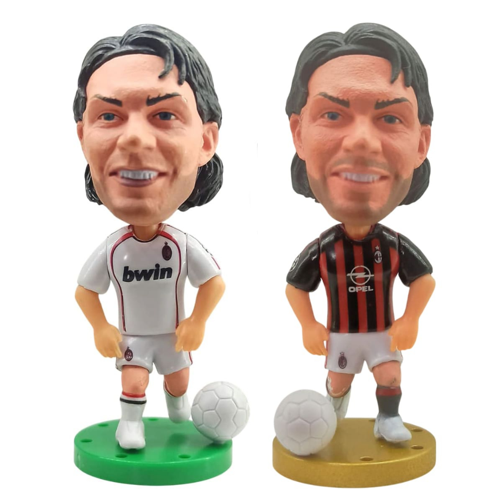 Mini Craque Maldini Milan - Miniatura Futebol Colecionável