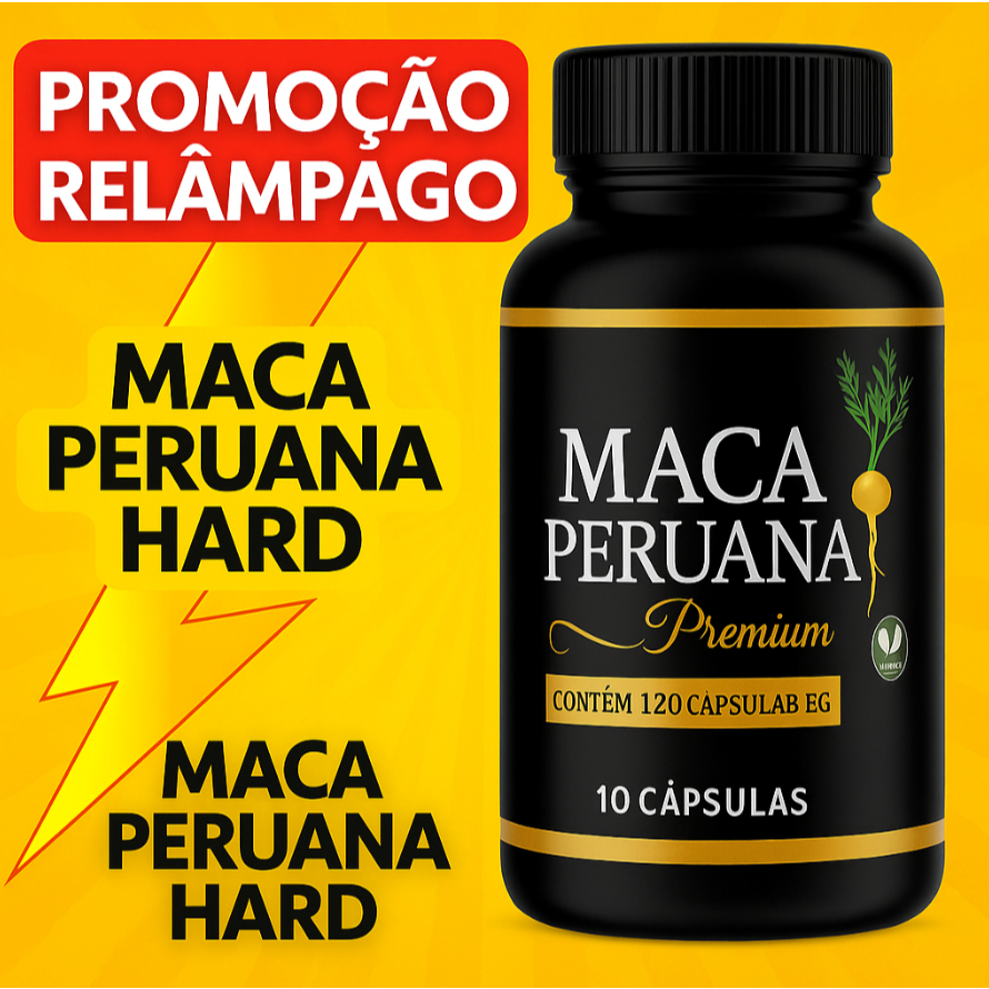 Maca Hardcore Original 500mg 120 Cápsulas