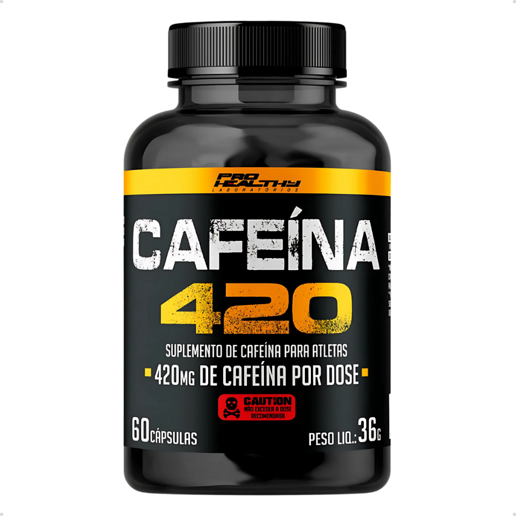 Cafeina em Capsula 210mg - Pote de 60 Capsulas - Pro Healthy | Shopee ...