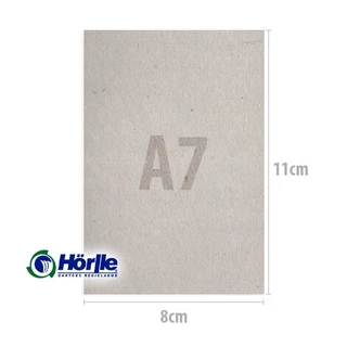 10 unidades de Papel Horlle Cartão Cinza Para Encadernação 1,9mm A7 - 8x11