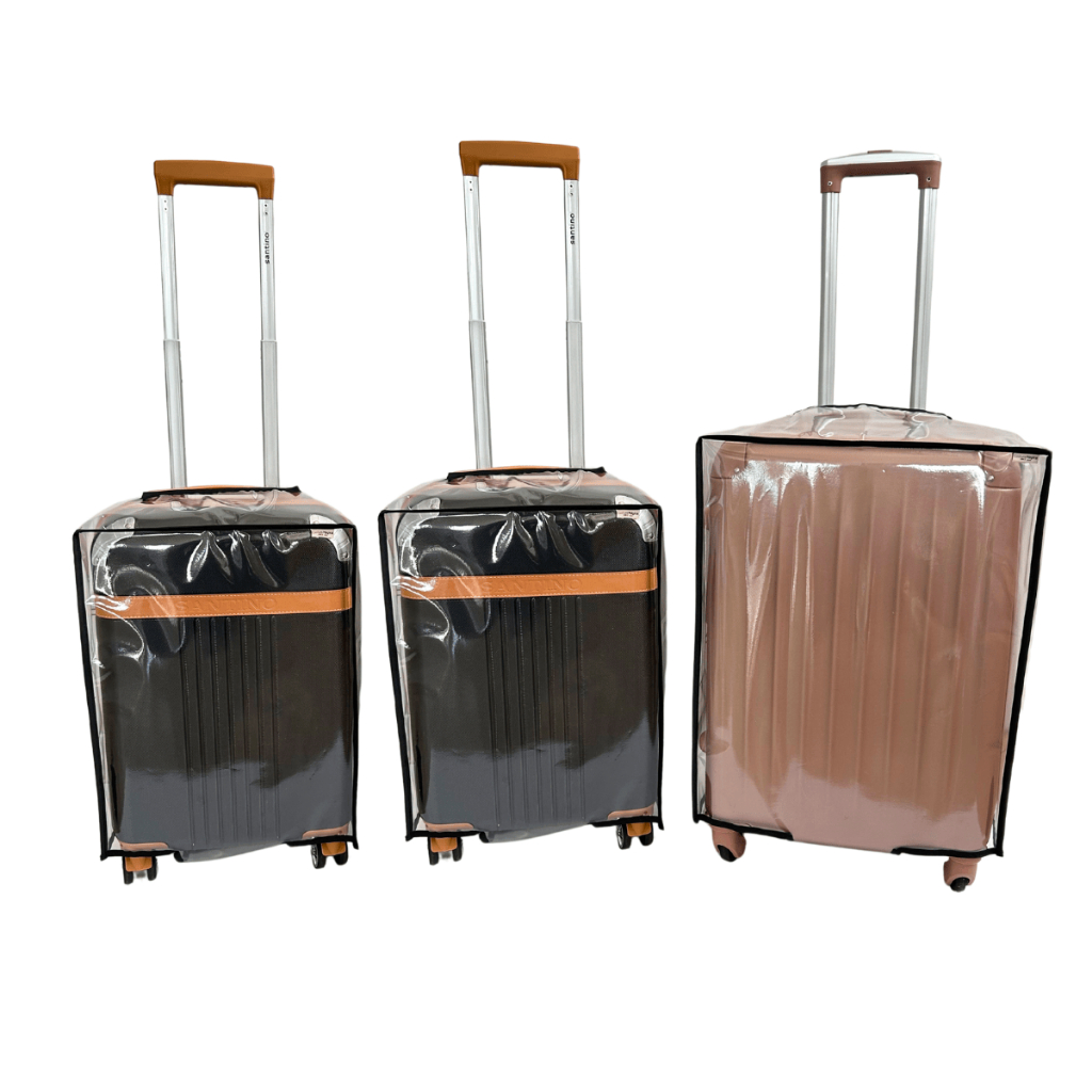Kit 3 Capas Protetora de Mala - 2P e 1M - Transparente com Velcro ...