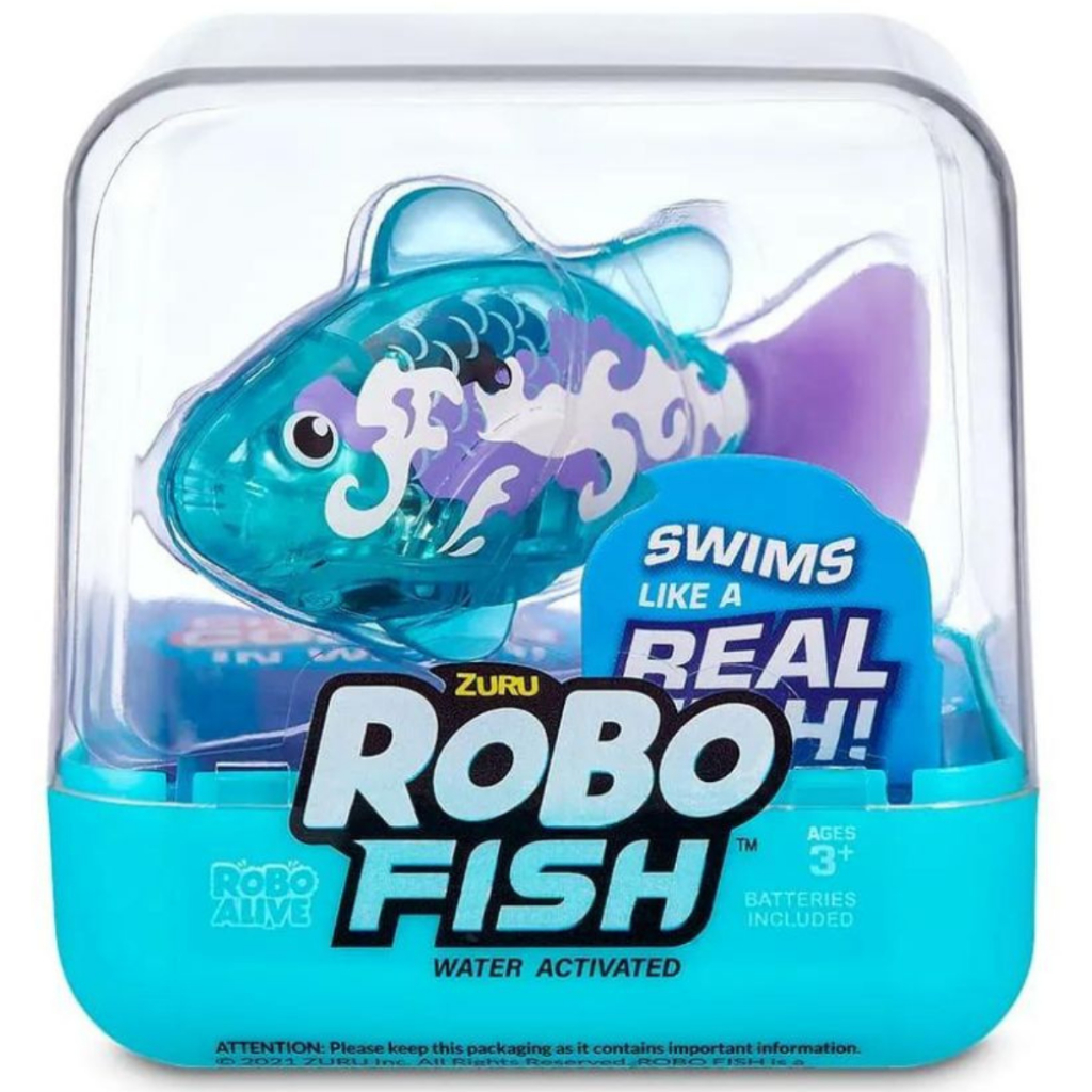 Robo Alive Zuru Robo Fish Azul Claro F0084 Fun Shopee Brasil