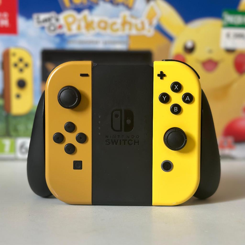 Nintendo Switch V1 Edição Pokémon Lets Go Pikachu e Eevee + Poke