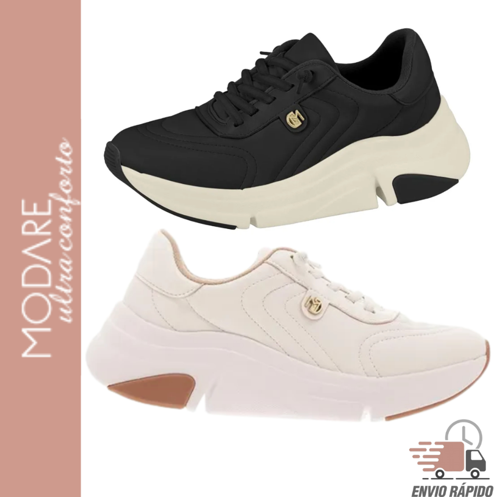 Tenis Feminino Modare Ultra Conforto Sneaker Macio Leve 7401104 ...