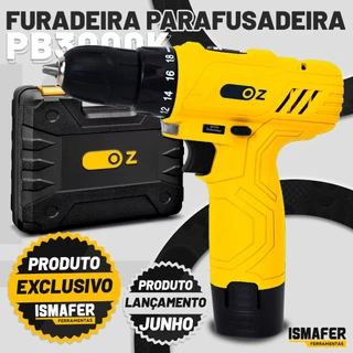 Furadeira Parafusadeira À Bateria Lítio 12v C/ Acessórios
