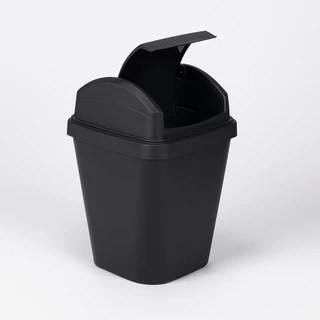 Lixeira Multiuso Banheiro Cozinha Escritório 4,8 Litros com Tampa Basculante