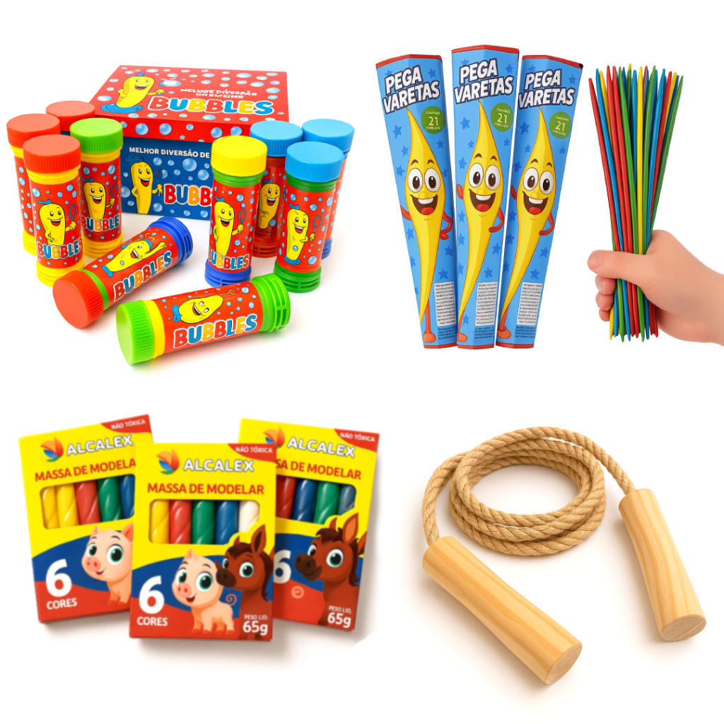Kit 20 Brinquedos Festa Junina Lembrancinha Sacolinha Surpresa Infantil ...