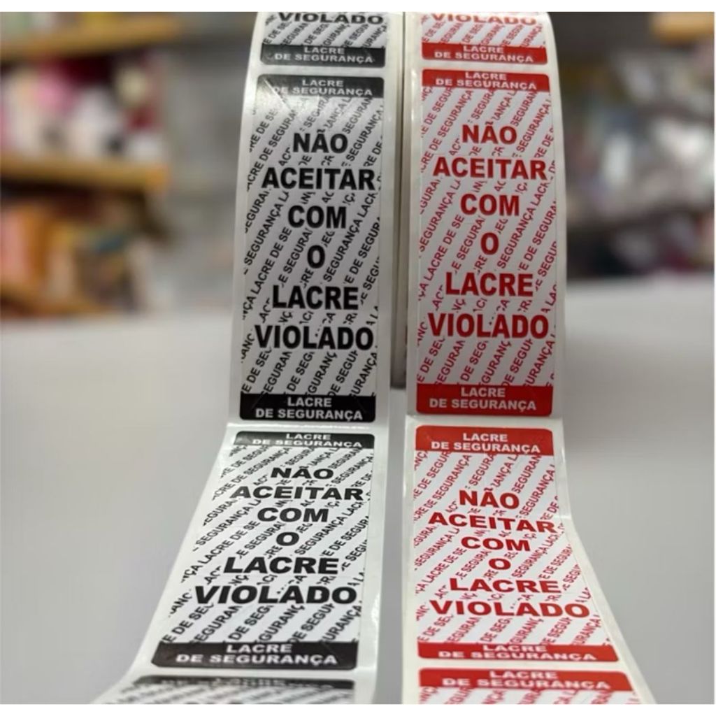 LACRE DE SEGURANCA DELIVERY UNIVERSAL TAMANHO 100x30/ 500 unidades ...