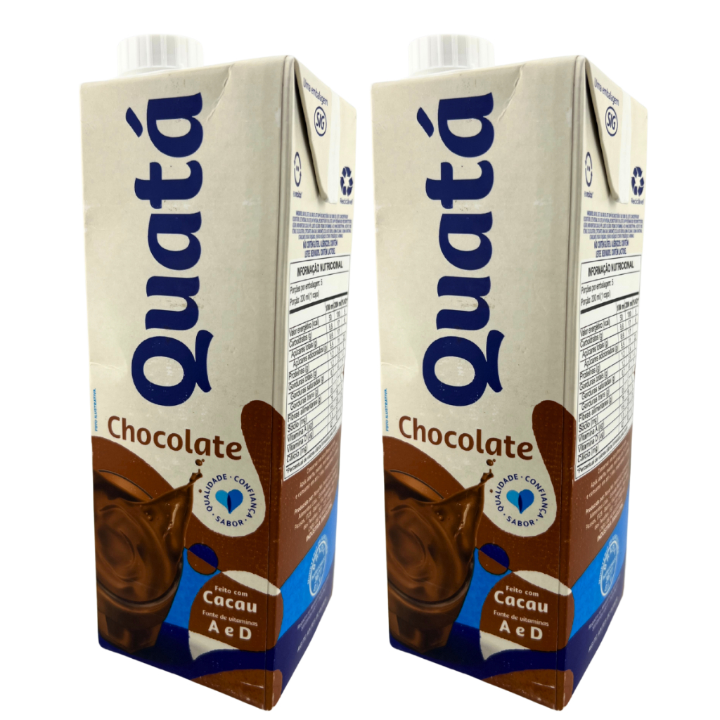 Kit de Achocolatado Quatá Bebida Láctea Sabor Chocolate | Shopee Brasil