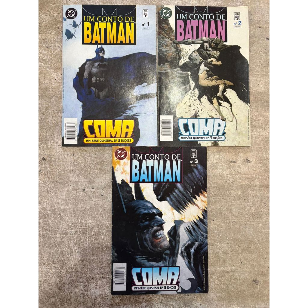 Um Conto de Batman: Coma Minissérie (3 Volumes Completa) | Shopee Brasil