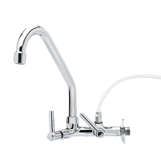 Torneira Para Cozinha De Parede Adaptador Para Filtro e Maquina De Lavar, Torneira Cromada