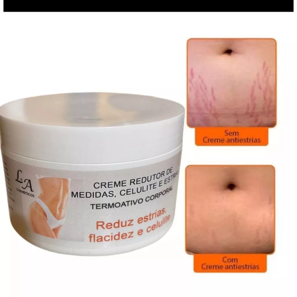Creme redutor de medidas termoativo corporal: reduz celulite, estrias ...