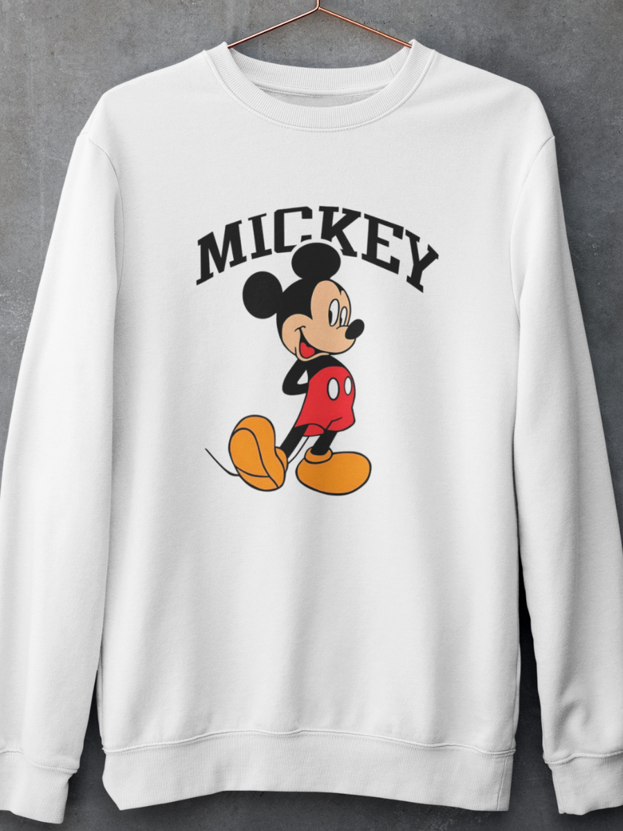 Moletom Mickey Mouse Unissex Flanelado Casaco Blusa de Frio Personagem ...