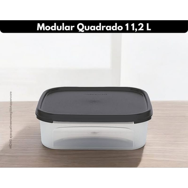 Modular Quadrado 1,2Litros Cosmos Tupperware. | Shopee Brasil