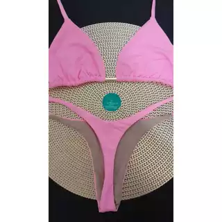 Top cortininha com bojo removível calcinha fio - laterais com uma tira (PERSONALIZAMOS SEU BIQUÍNI)