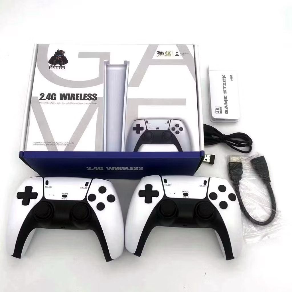 GameStick Retrô M15 PRO 4K Lançamento 64GB 20 mil Jogos Retrô Clássicos 2 Controles Sem Fio alex