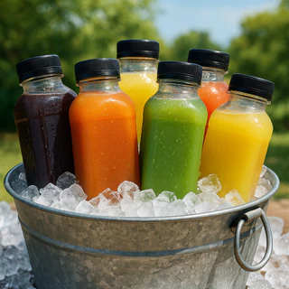 30 Garafas PET pra Suco 200ml / 300ml / 500ml Garrafinha com Tampa Caldo de Cana Envio Imediato