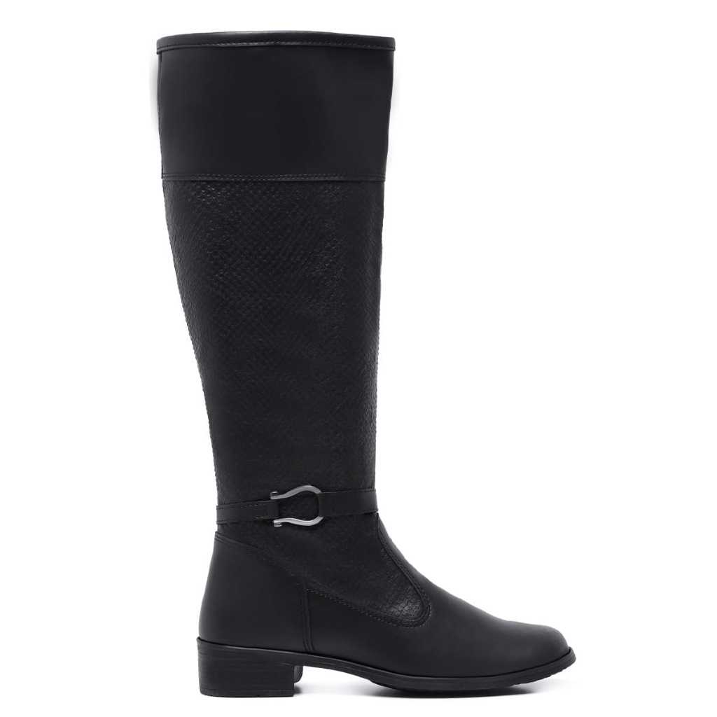 Botas Feminina cano longo over salto baixo montaria | Shopee Brasil