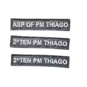 Tarjeta de Identificação Patch Sutache QRA Tarja Seu Nome Tamanho ...