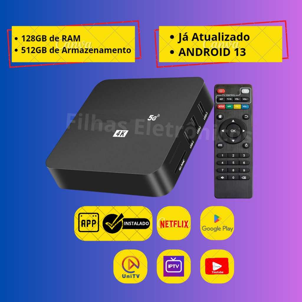 Aparelho Conversor Transforme Sua TV Comum Em Smart 4k TV Box
