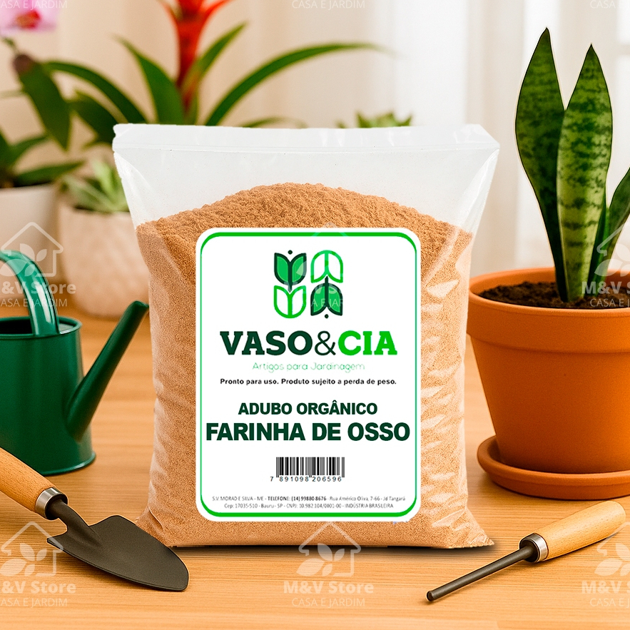 Farinha de Osso Adubo Fertilizante Orgânico Plantas Hortas Flores ...
