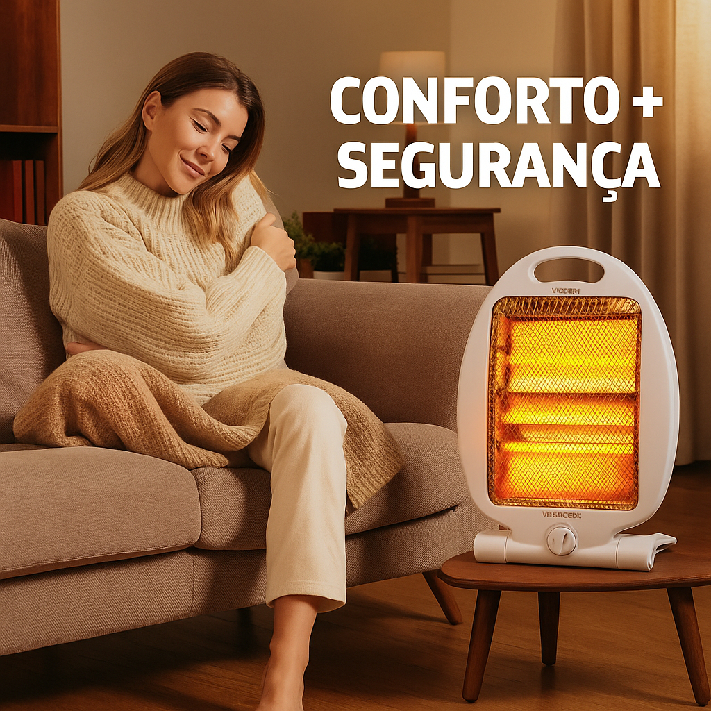 Aquecedor de Ambiente Eletrico 110v Residencial Portatil Quarto ...