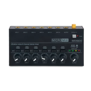 VEDO Mini Mixer De áudio 6 Canais Mixer De Som De Estéreo Linha De Ruído Ultrabaixo Ultracompacto para Guitarras Baixos em Oferta na Shopee