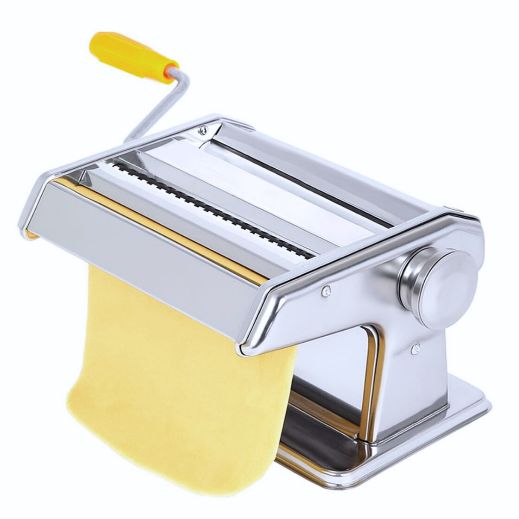 Máquina De Macarrão 3 Massas Cilindro Inox Lasanha Fettuccin