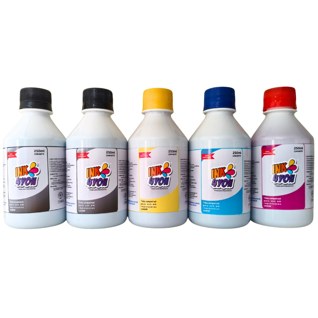 Kit Compatível Com Impressora Canon Ix6810 5und 250ml Corante