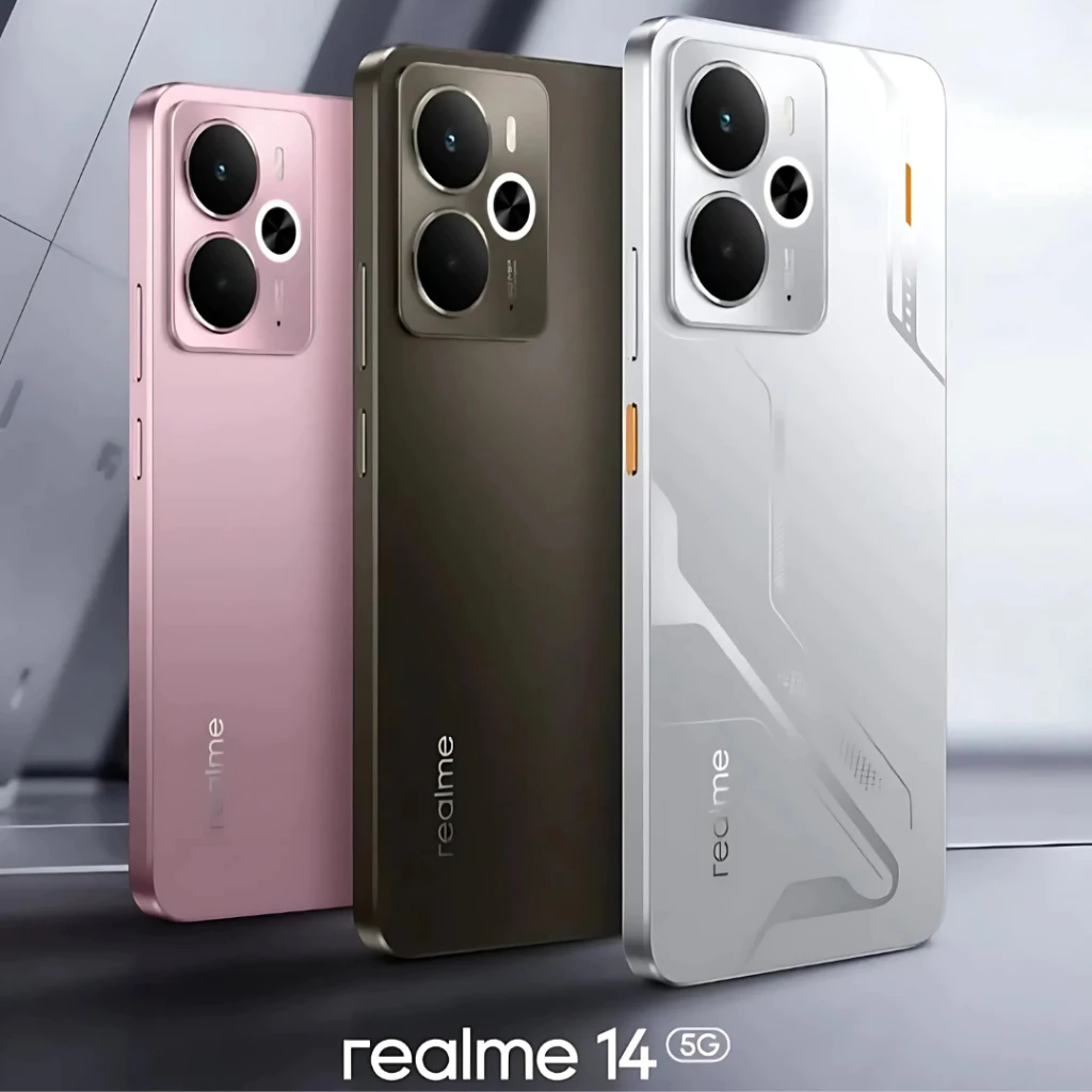 realme 14 5G 256GB/512GB Armazenamento + 8GB/12GB RAM, Snapdragon 6 Gen 4, Bateria 6000mAh, Versão Global.<br>