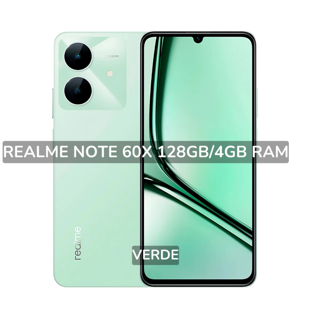 Realme Note 60X 4G, Memória 64GB/3GB RAM, 128GB/4GB RAM