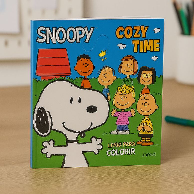 Livro de Colorir Snoopy Comfy Cozy: Sensorial, Relaxante, Criativo ...