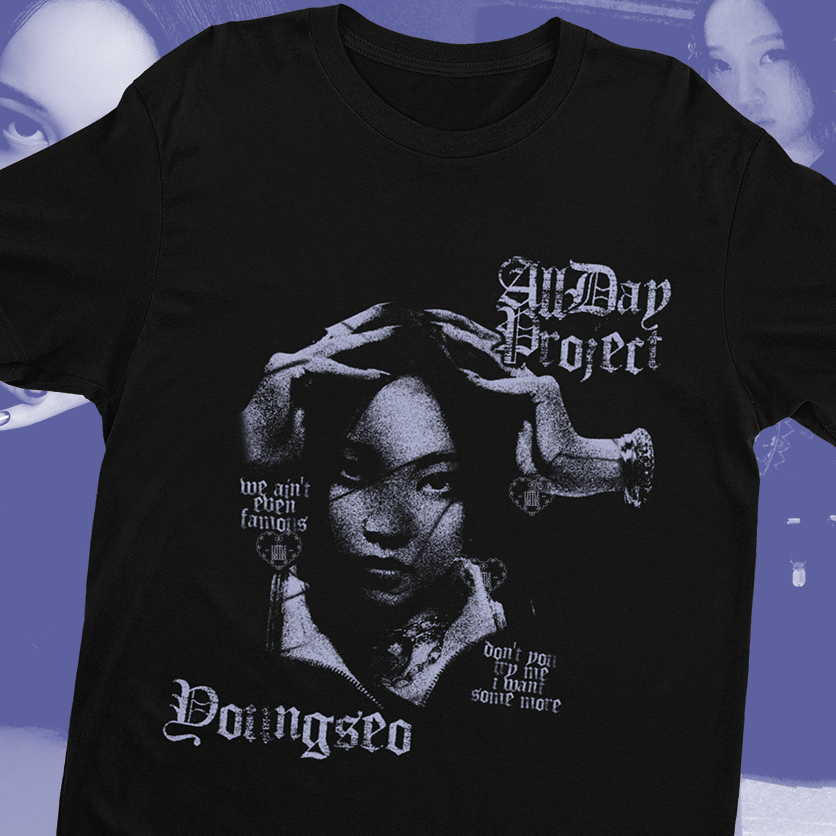 【トレカ無し】ALLDAY PROJECT T-SHIRT Tシャツ Camiseta ALLDAY Project Youngseo - 100% ALGODÃO | Shopee Brasil