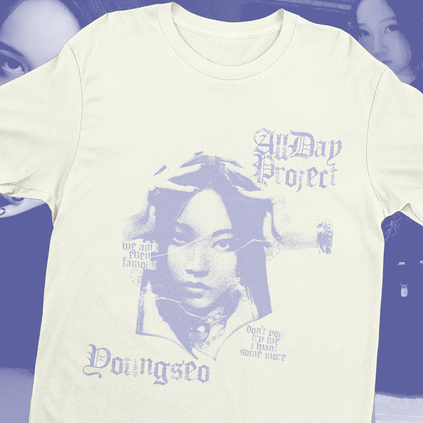 【トレカ無し】ALLDAY PROJECT T-SHIRT Tシャツ Camiseta ALLDAY Project Youngseo - 100% ALGODÃO | Shopee Brasil