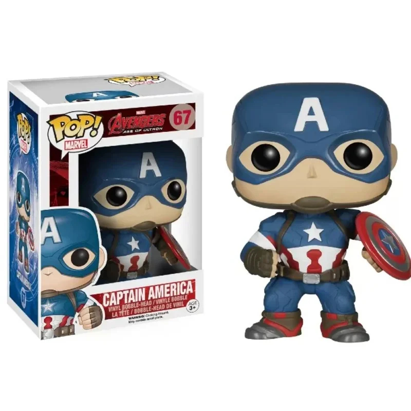 Funko Pop Captain America 67 Avengers | Shopee Brasil