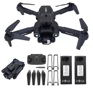 Drone Aircraft Dual Câmera 4k Full Hd Gps Sensor Obstáculos