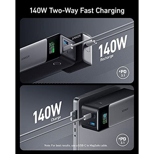 PowerBank Anker 737 carregador portátil 24.000mah PD 3.1 140W com