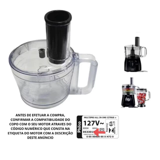 JARRA MULTIPROCESSADOR PHILCO ALL IN ONE 2 MENOR / MONDIAL KITCHEN / WALITA RI7620ALL IN ONE CITRUS COMPATIVEL TAMPA CRI