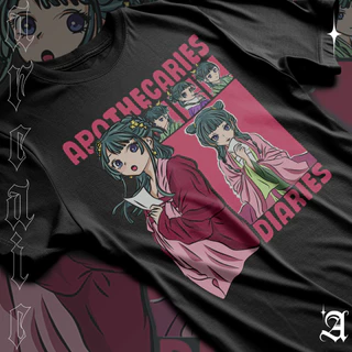 Camiseta Basica Algodao Ou Oversized Apothecary Diaries Maomao Moments Art Tee