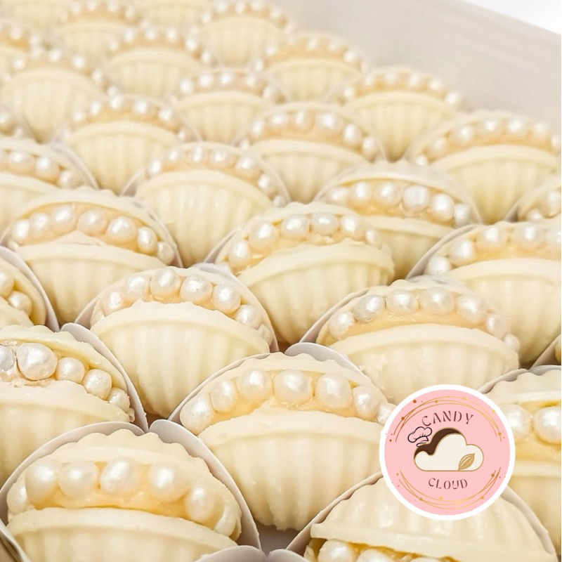 80 conchas de chocolate para rechear / 80 cascas de chocolate formato ...