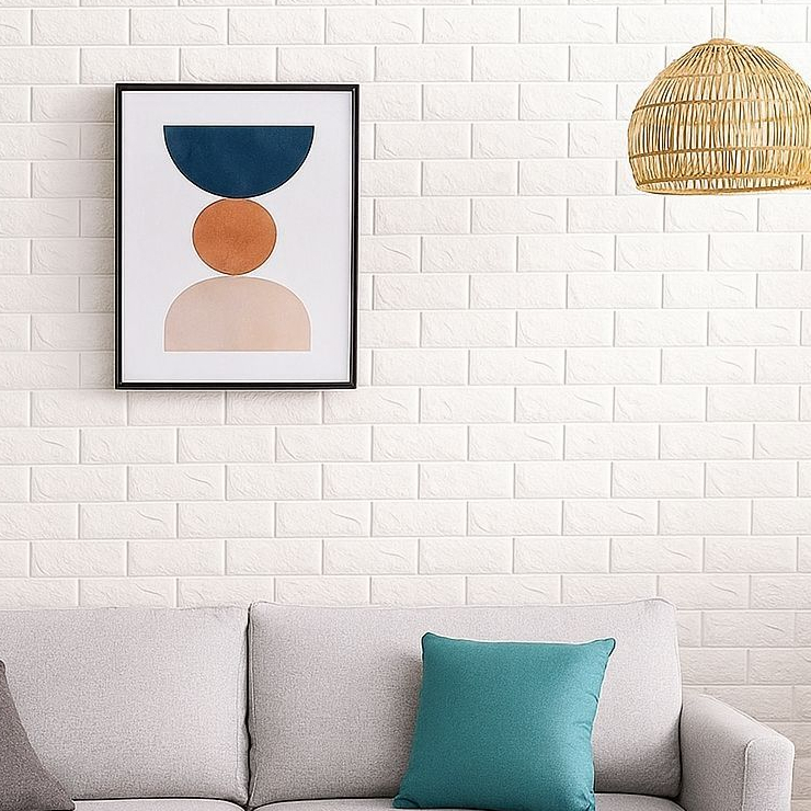 Kit 20 Placas 3D Autocolante Tijolinho Decoração 77X70 10 m² ENVIO FULL