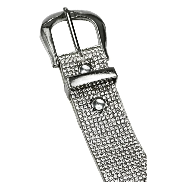 専用です❤️ Cinto Pedra Strass Prata Brilhante Feminino Moda 2.5cm ZX-N174B